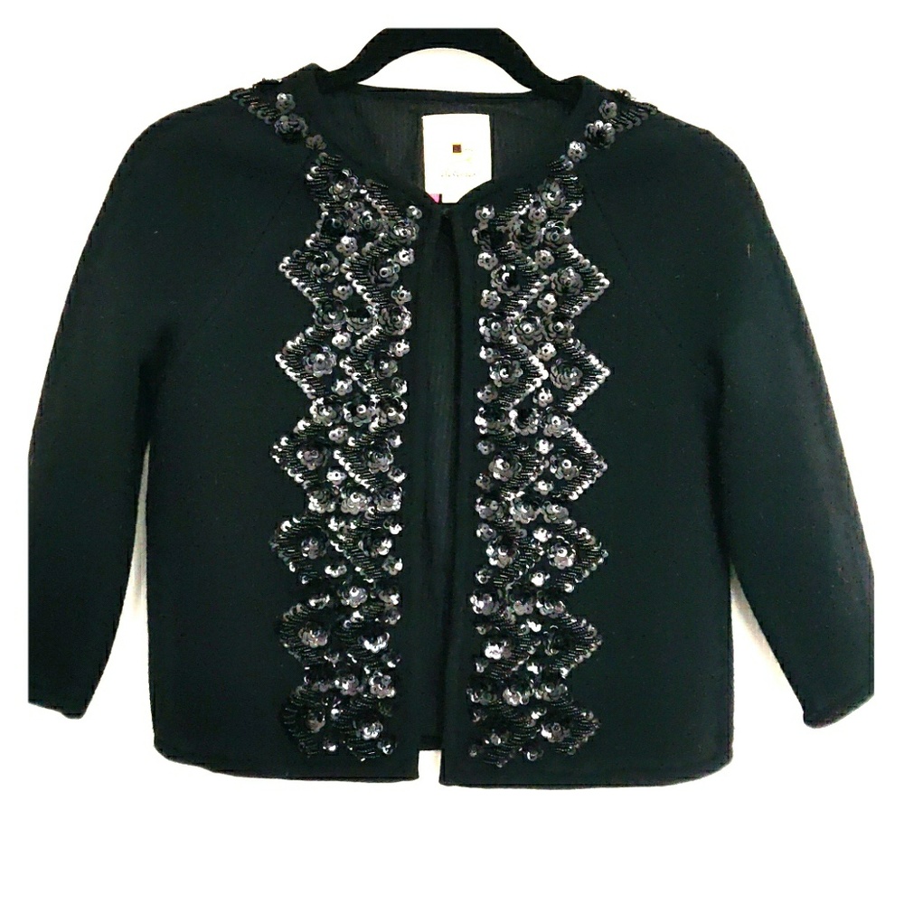 Elevenses sold in Anthropology wool cropped jacket